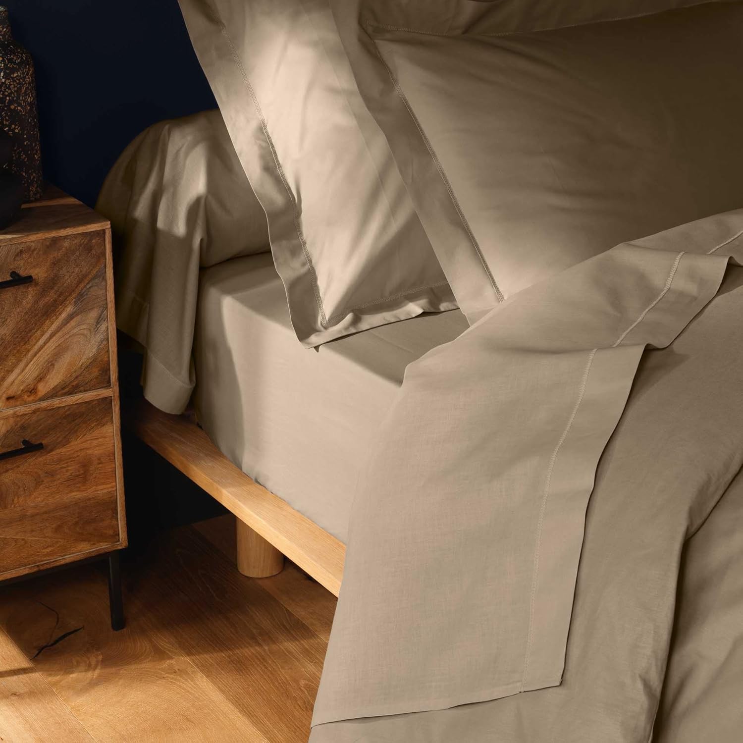 Promo Linge - Drap Plat Lina - 100% Coton - Certifié Oeko-TEX